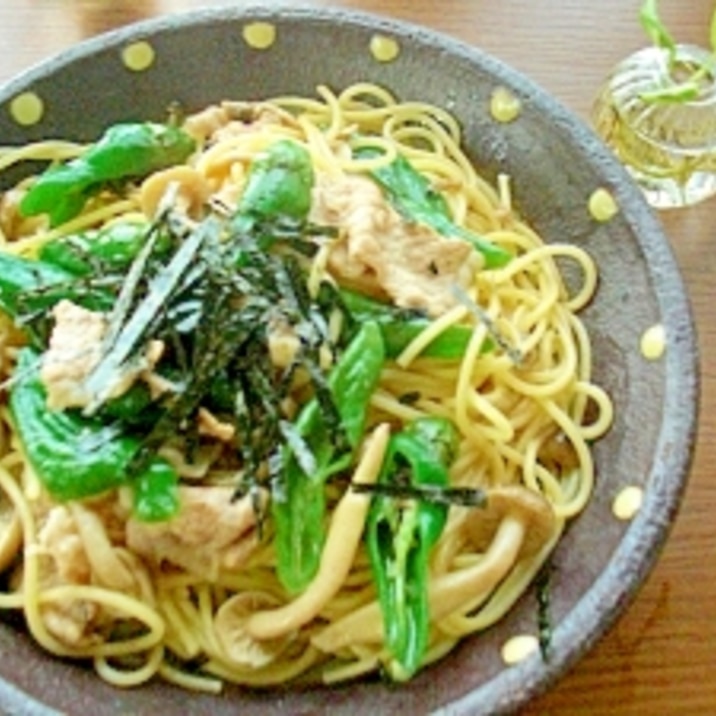 簡単!しし唐ときのこの和風パスタ☆
